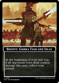 Bounty: Gorra Tash and Silas // Wanted! (TOTC-032) - Outlaws of Thunder Junction Commander Tokens Foil