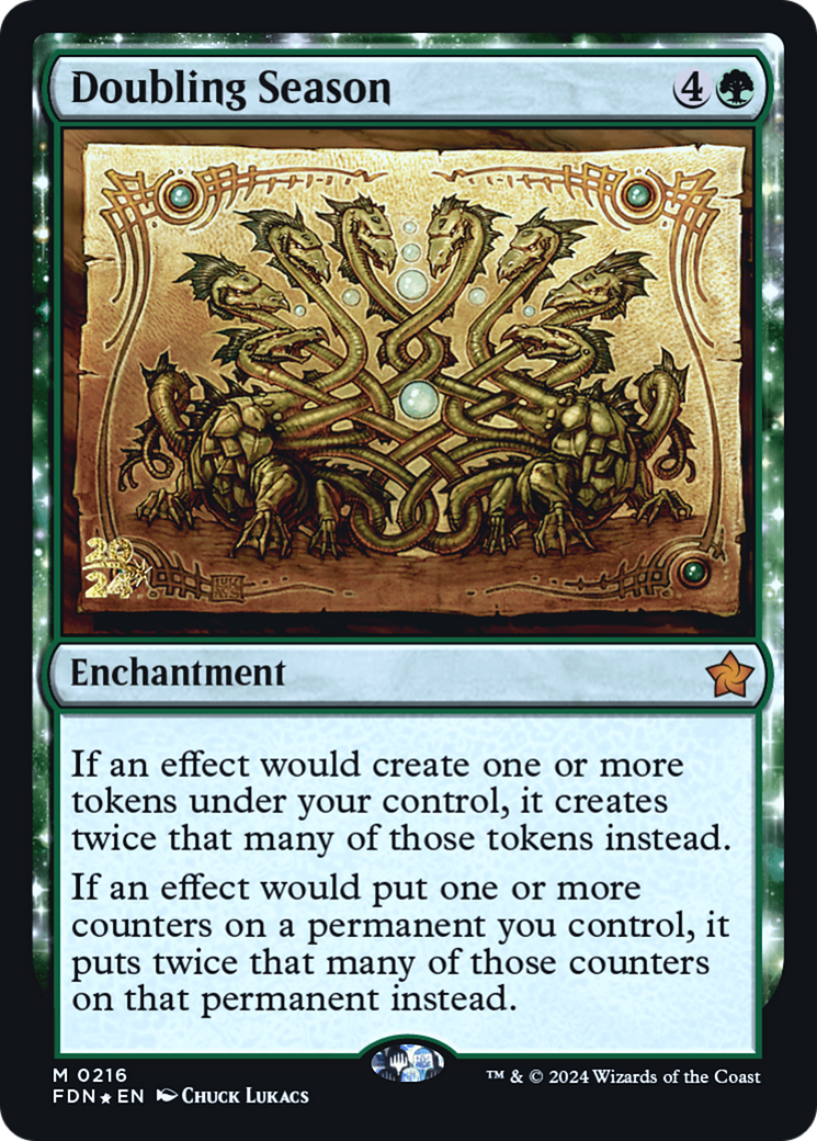 Doubling Season (PRE-216) - Foundations Promos: (enchantment) Foil