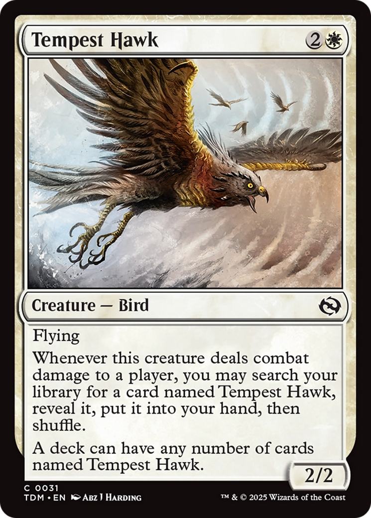 Tempest Hawk (TDM-031) - Tarkir: Dragonstorm Foil