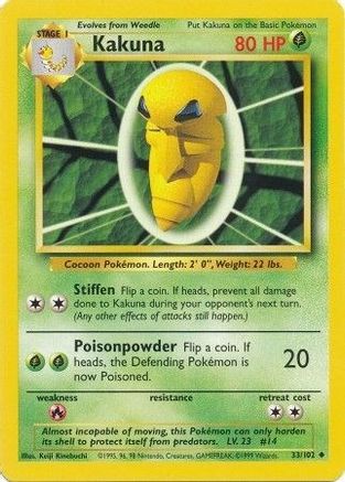 Kakuna 033 Base Set - Uncommon
