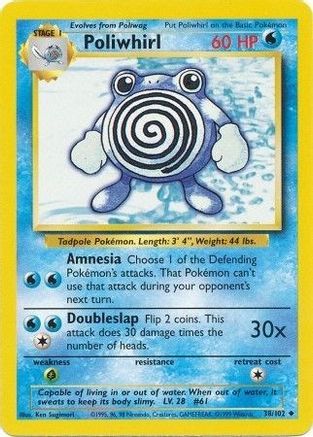Poliwhirl 038 Base Set - Uncommon