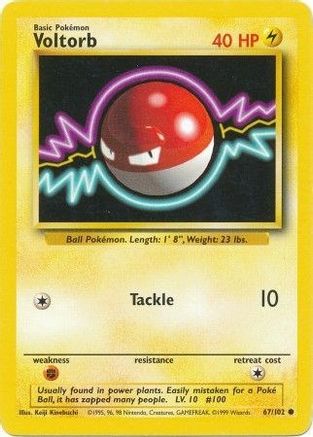Voltorb 067 Base Set - Common