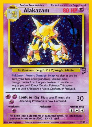 Alakazam 001 - Holofoil Base Set 2 - Holo Rare