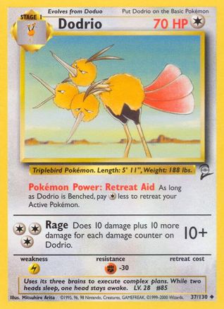 Dodrio 037 Base Set 2 - Uncommon