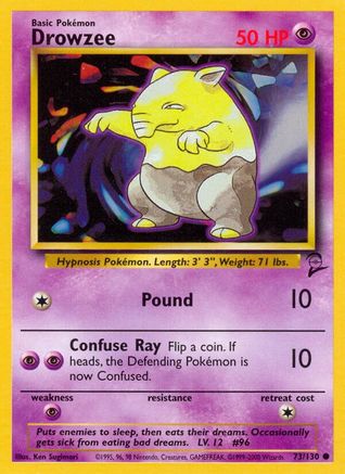 Drowzee 073 Base Set 2 - Common