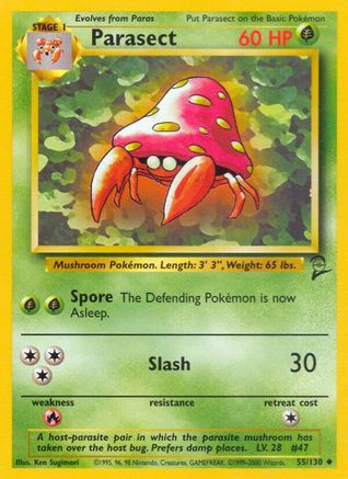Parasect 055 Base Set 2 - Uncommon