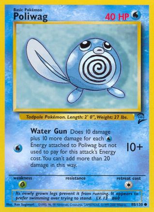 Poliwag 088 Base Set 2 - Common