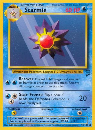 Starmie 094 Base Set 2 - Common