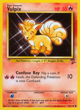 Vulpix 099 Base Set 2 - Common