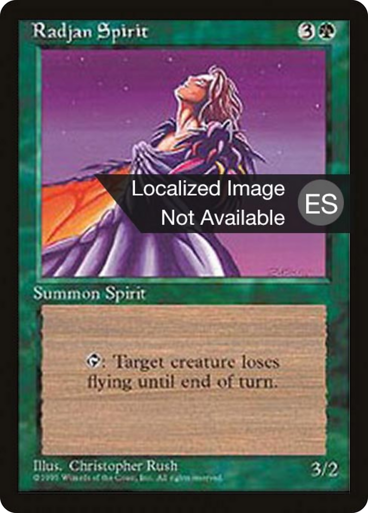 Radjan Spirit (4BB-) - Fourth Edition Foreign Black Border