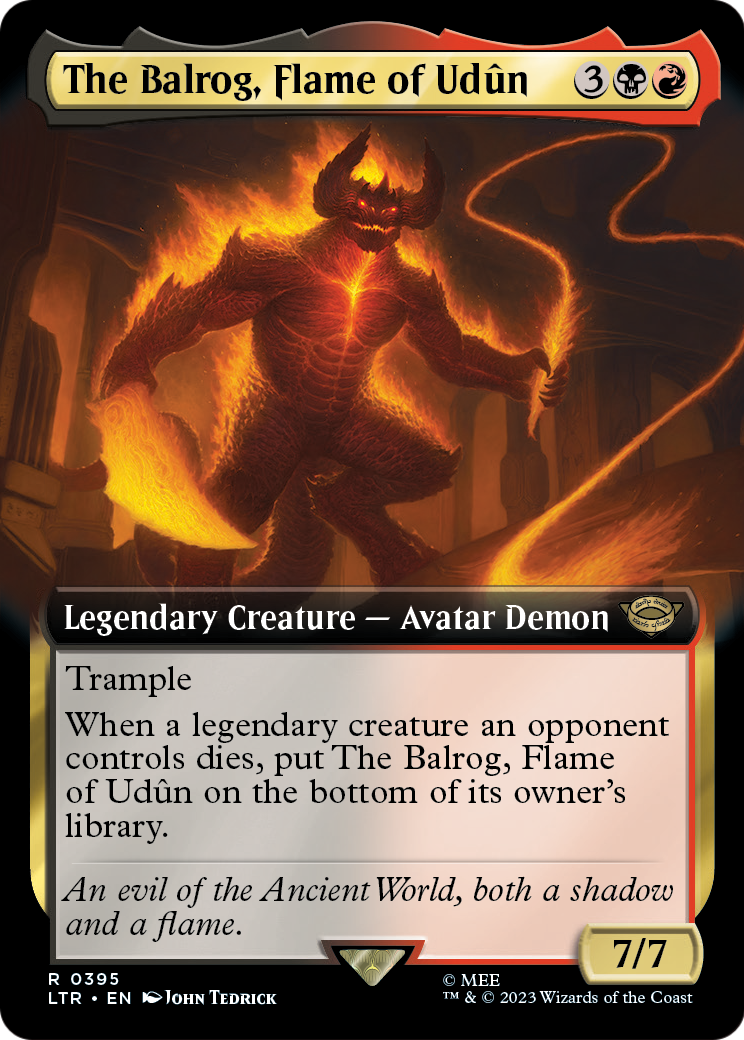 The Balrog, Flame of Udun (Extended Art) (LTR-395) - The Lord of the Rings: Tales of Middle-earth: (Extended Art)