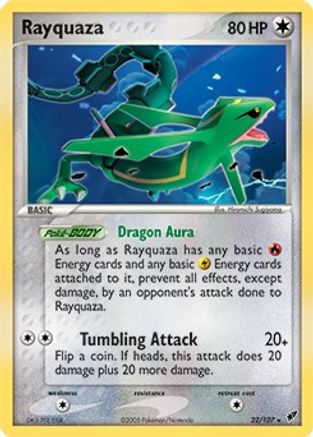 Rayquaza - 22/107/107 - Holofoil Deck Exclusives - Holo Rare