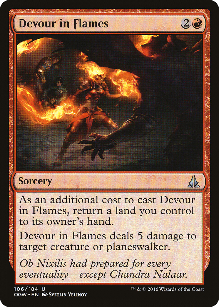 Devour in Flames (OGW-106) - Oath of the Gatewatch Foil