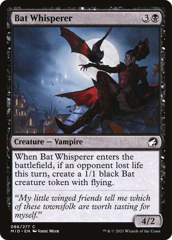 Bat Whisperer (MID-086) - Innistrad: Midnight Hunt Foil