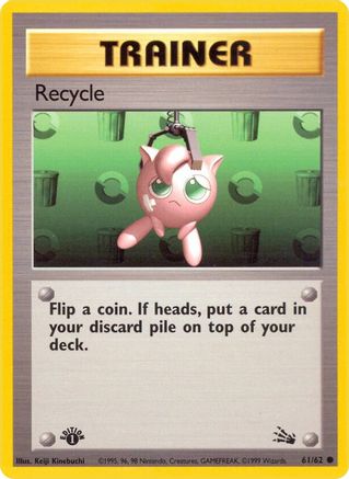 Recycle 061 - 1st Edition Fossil - Common