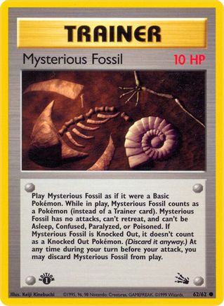 Mysterious Fossil 062 - 1st Edition Fossil - Common