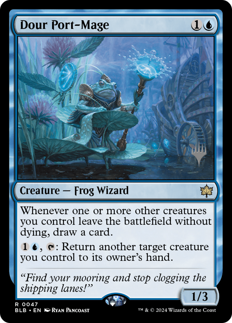 Dour Port-Mage (PPBLB-047) - Bloomburrow Promos