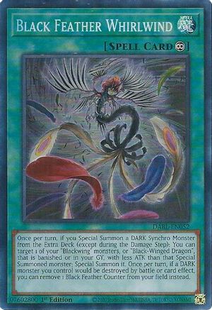 Black Feather Whirlwind (DABL-EN052) - Darkwing Blast 1st Edition