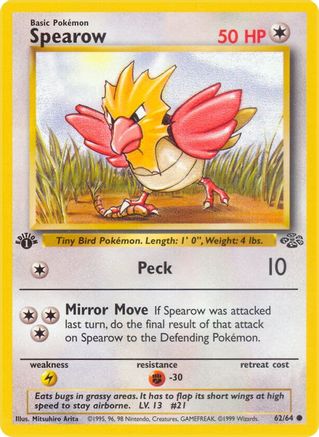 Spearow 062 - 1st Edition Jungle - Common
