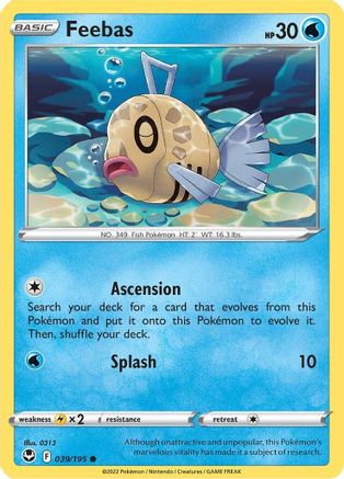 Feebas 039 SWSH12 Silver Tempest - Common