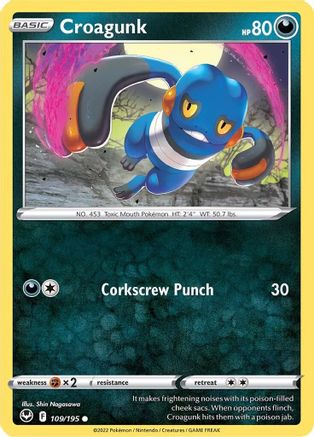 Croagunk 109 SWSH12 Silver Tempest - Common
