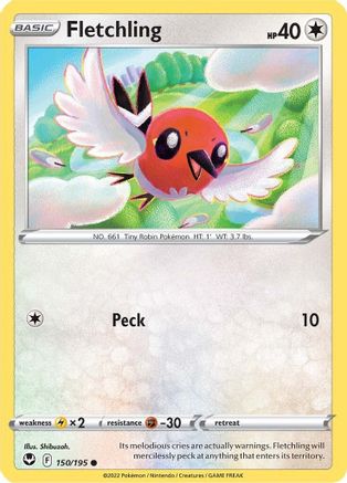 Fletchling 150 SWSH12 Silver Tempest - Common