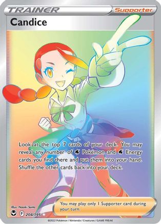 Candice (Secret) 204 - Holofoil SWSH12 Silver Tempest - Secret Rare