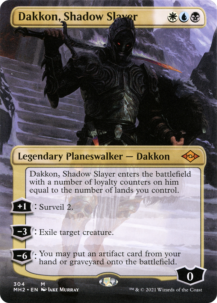 Dakkon, Shadow Slayer (Borderless) (MH2-304) - Modern Horizons 2