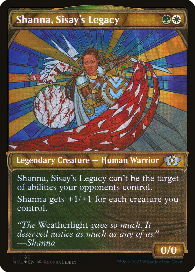 Shanna, Sisay's Legacy (Halo Foil) (MUL-189) - Multiverse Legends: (Showcase) Foil