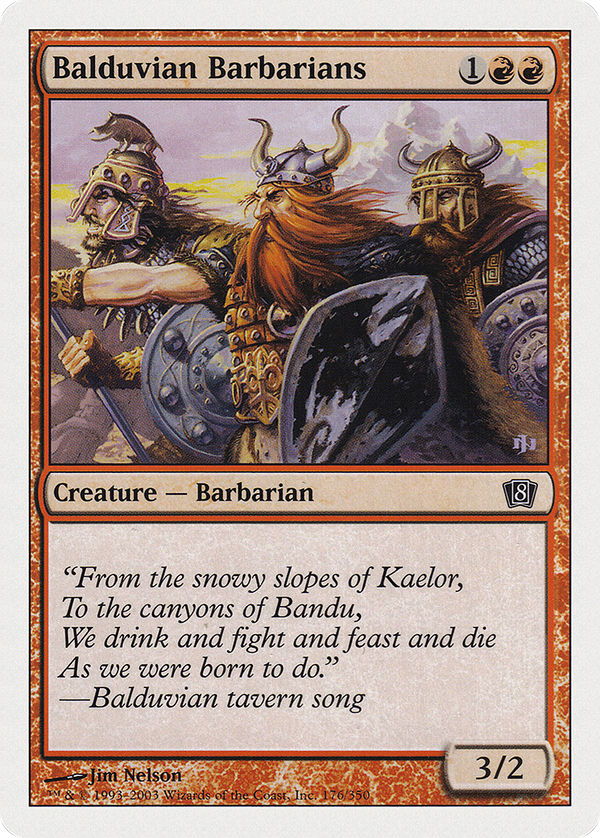 Balduvian Barbarians (8ED-176) - 8th Edition