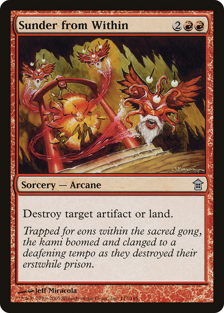 Sunder from Within (SOK-117) - Saviors of Kamigawa Foil