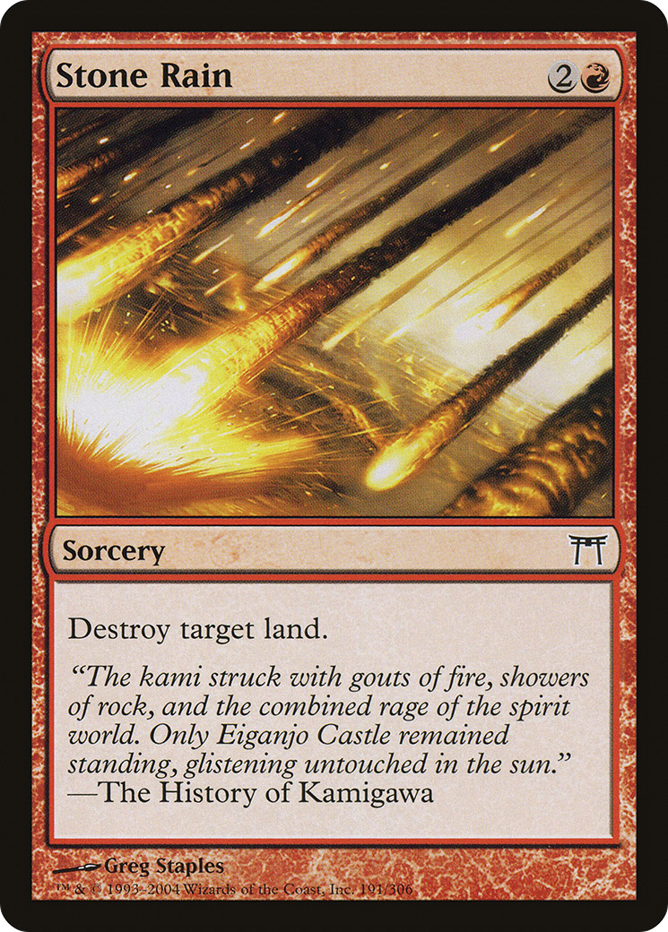 Stone Rain (CHK-191) - Champions of Kamigawa