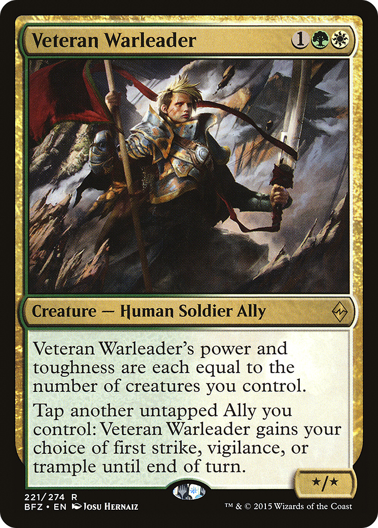Veteran Warleader (BFZ-221) - Battle for Zendikar