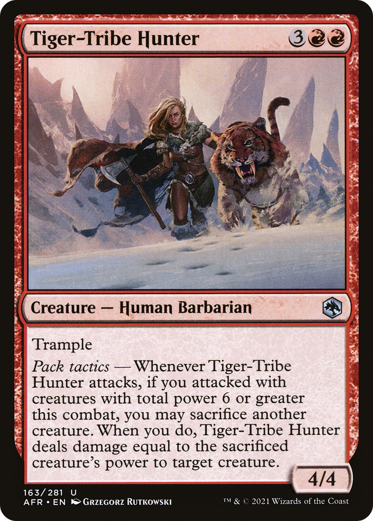 Tiger-Tribe Hunter (AFR-163) - Adventures in the Forgotten Realms Foil