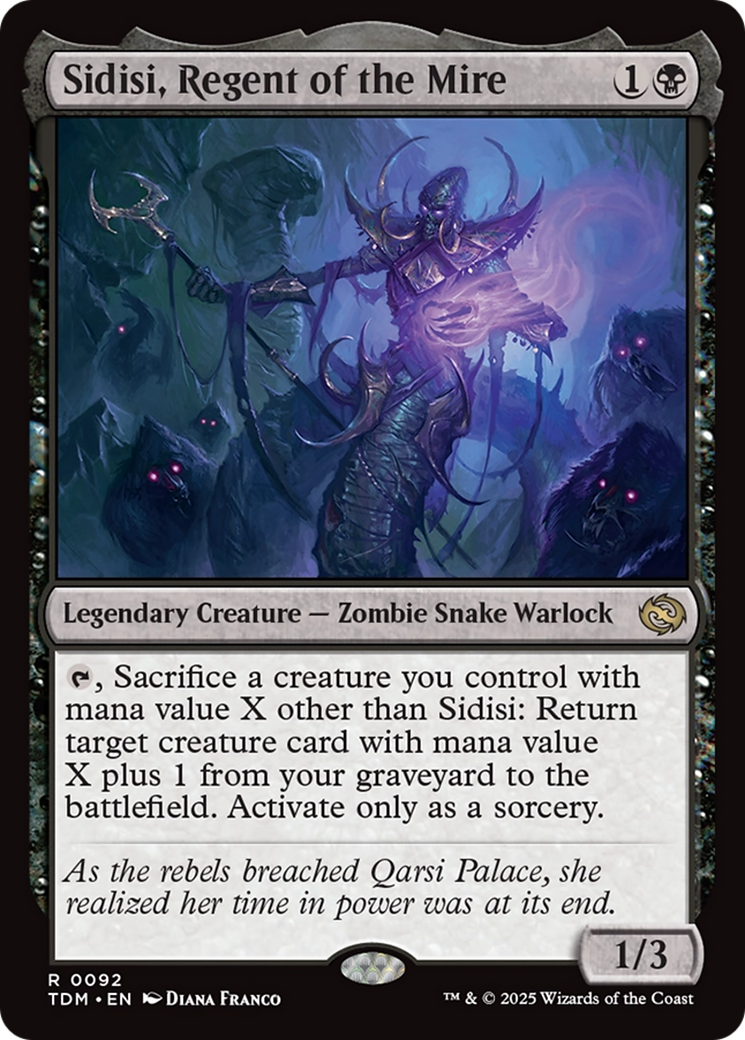 Sidisi, Regent of the Mire (TDM-092) - Tarkir: Dragonstorm Foil