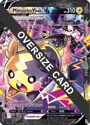 Morpeko V-Union (SWSH287-290) SWSH290 - Holofoil Jumbo Cards - Promo