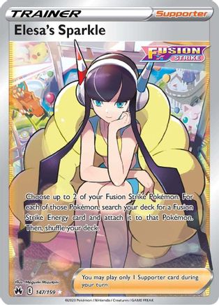 Elesa's Sparkle (Full Art) 147 - Holofoil SWSH Crown Zenith - Ultra Rare