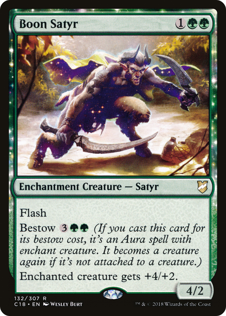 Boon Satyr (C18-132) - Commander 2018: (enchantment)