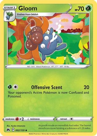 Gloom 002 - Reverse Holofoil SWSH Crown Zenith - Uncommon