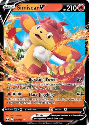 Simisear V 022 - Holofoil SWSH Crown Zenith - Ultra Rare