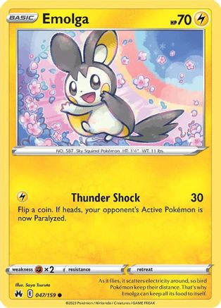 Emolga 047 SWSH Crown Zenith - Common