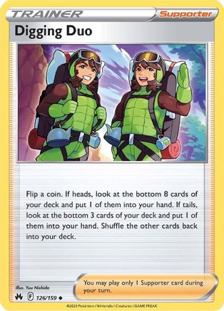 Digging Duo 126 - Reverse Holofoil SWSH Crown Zenith - Uncommon
