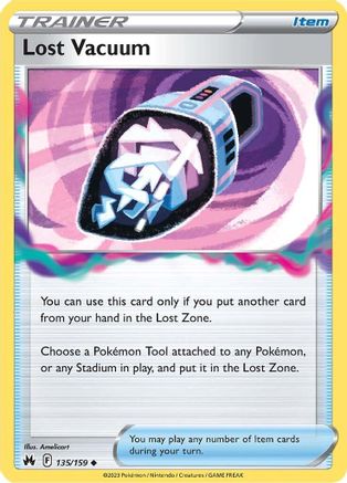 Lost Vacuum 135 - Reverse Holofoil SWSH Crown Zenith - Uncommon