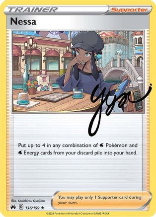 Nessa 136 - Holofoil SWSH Crown Zenith - Holo Rare