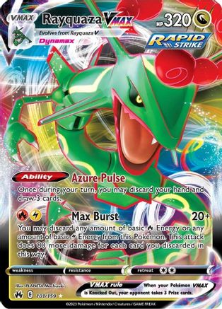 Rayquaza VMAX (101) (101) 101 - Holofoil SWSH Crown Zenith - Ultra Rare