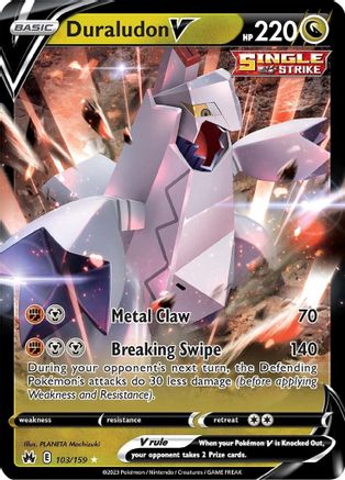 Duraludon V 103 - Holofoil SWSH Crown Zenith - Ultra Rare