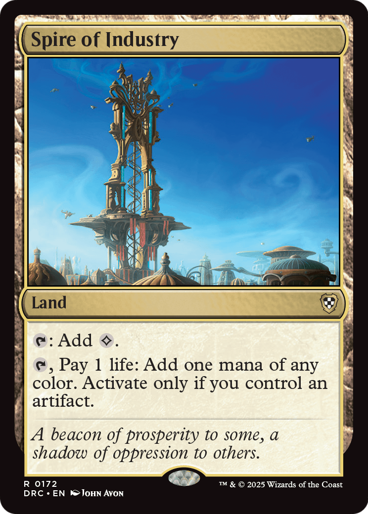 Spire of Industry (DRC-172) - Commander: Aetherdrift