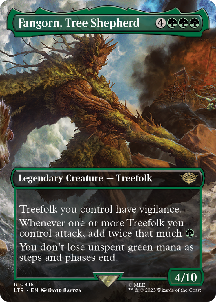 Fangorn, Tree Shepherd (Borderless) (LTR-415) - The Lord of the Rings: Tales of Middle-earth Foil