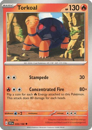 Torkoal 035 SV01 Scarlet & Violet Base Set - Uncommon