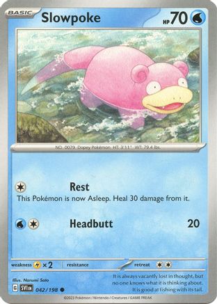 Slowpoke 042/198 SV01 Scarlet & Violet Base Set - Common
